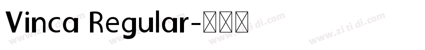 Vinca Regular字体转换